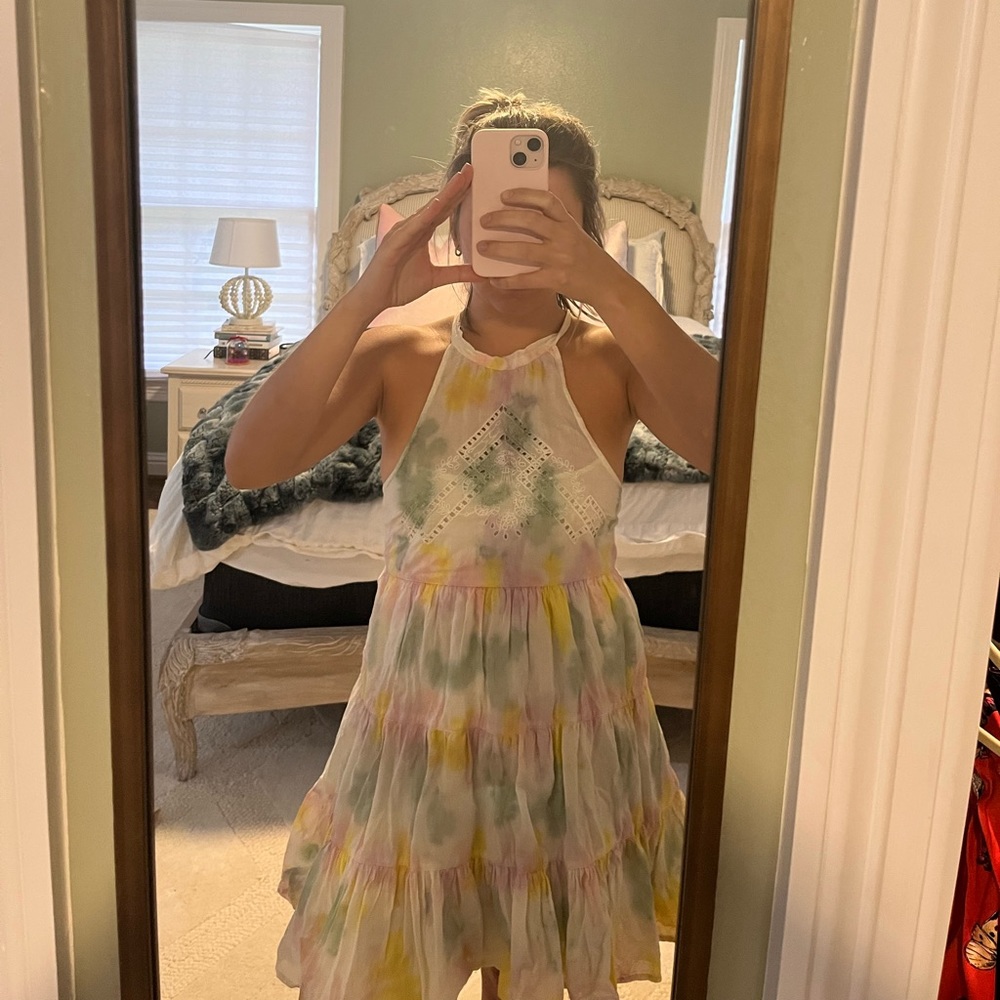 tirdye mini dress